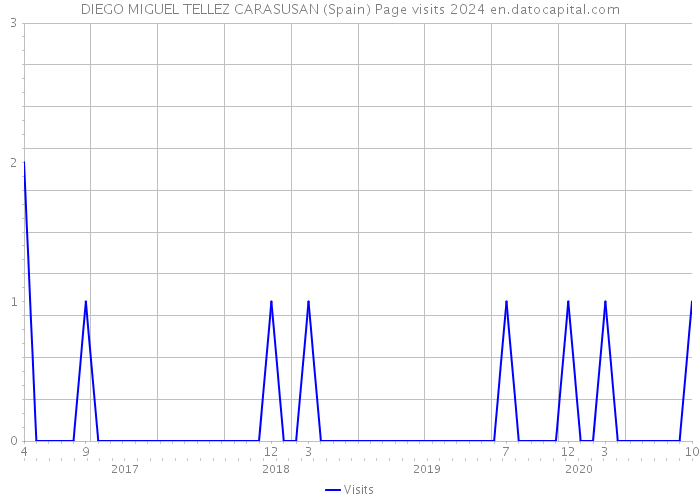 DIEGO MIGUEL TELLEZ CARASUSAN (Spain) Page visits 2024 