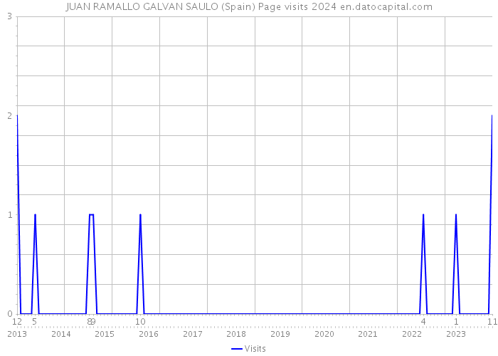 JUAN RAMALLO GALVAN SAULO (Spain) Page visits 2024 