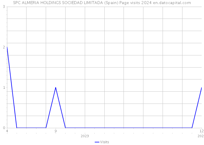 SPC ALMERIA HOLDINGS SOCIEDAD LIMITADA (Spain) Page visits 2024 