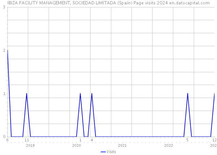 IBIZA FACILITY MANAGEMENT, SOCIEDAD LIMITADA (Spain) Page visits 2024 