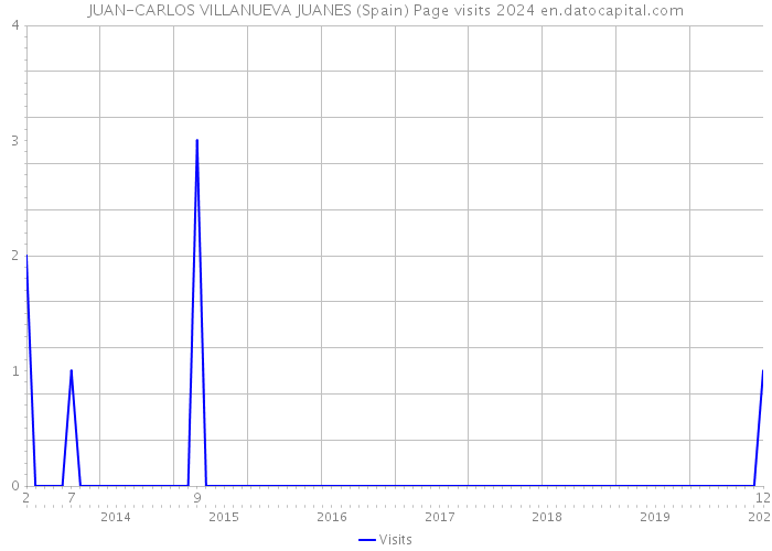 JUAN-CARLOS VILLANUEVA JUANES (Spain) Page visits 2024 