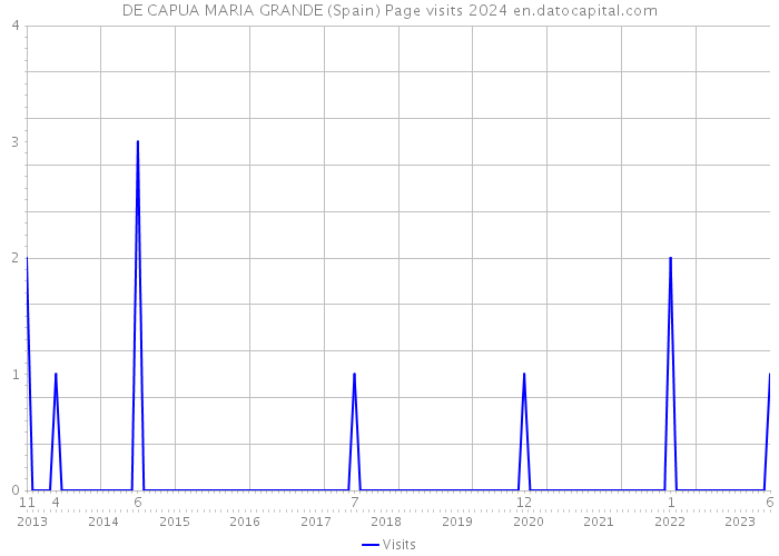 DE CAPUA MARIA GRANDE (Spain) Page visits 2024 