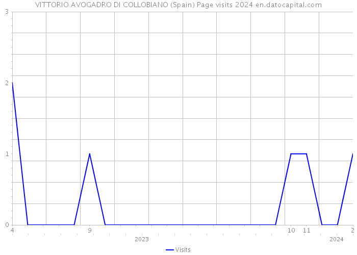 VITTORIO AVOGADRO DI COLLOBIANO (Spain) Page visits 2024 