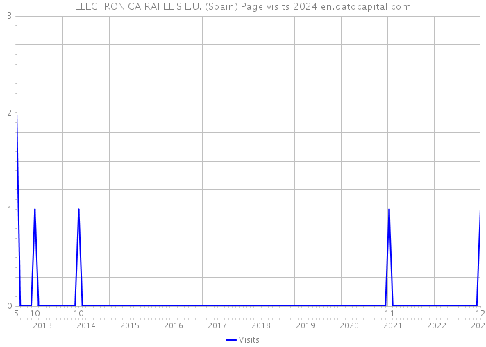 ELECTRONICA RAFEL S.L.U. (Spain) Page visits 2024 