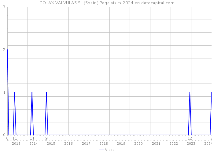 CO-AX VALVULAS SL (Spain) Page visits 2024 