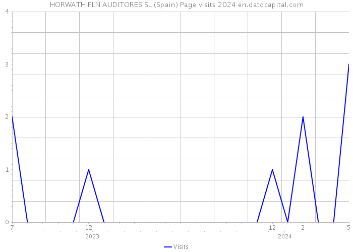 HORWATH PLN AUDITORES SL (Spain) Page visits 2024 