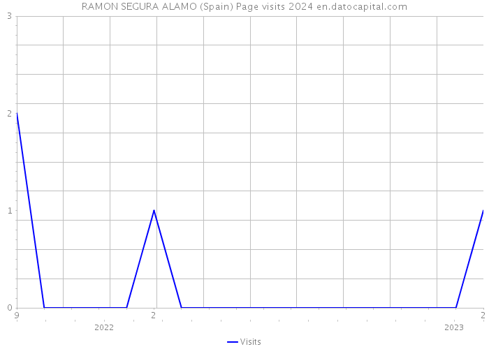 RAMON SEGURA ALAMO (Spain) Page visits 2024 