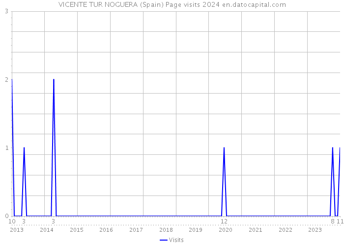 VICENTE TUR NOGUERA (Spain) Page visits 2024 