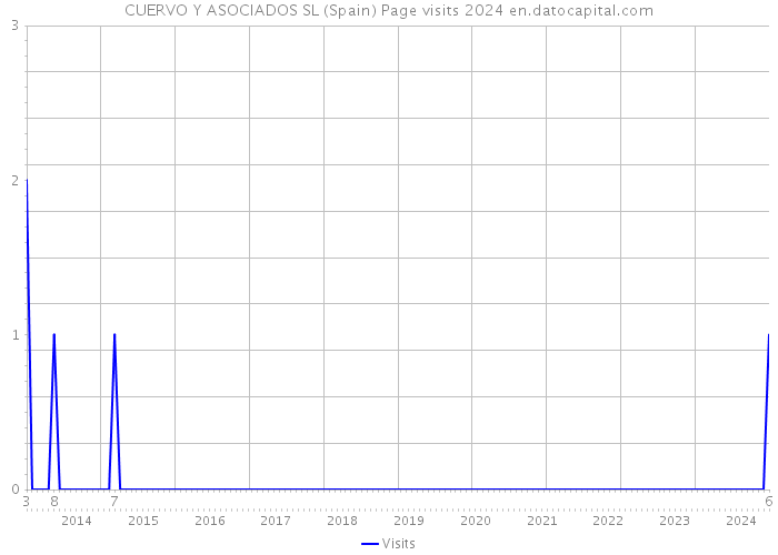 CUERVO Y ASOCIADOS SL (Spain) Page visits 2024 