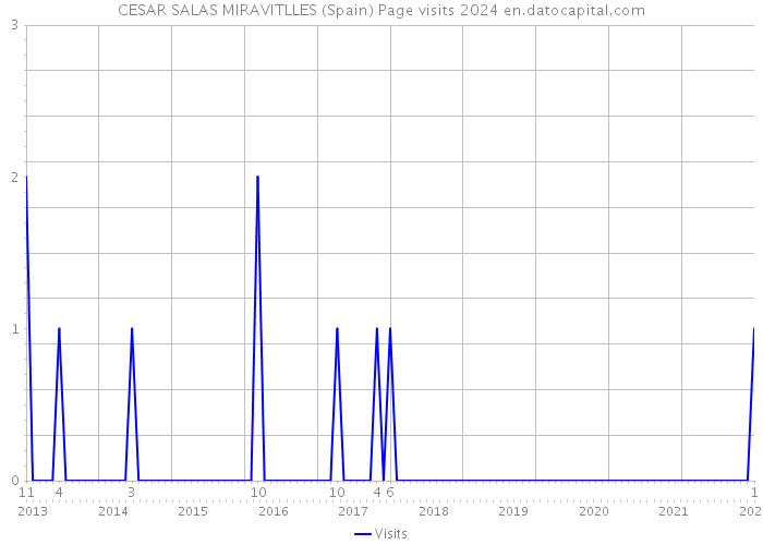 CESAR SALAS MIRAVITLLES (Spain) Page visits 2024 