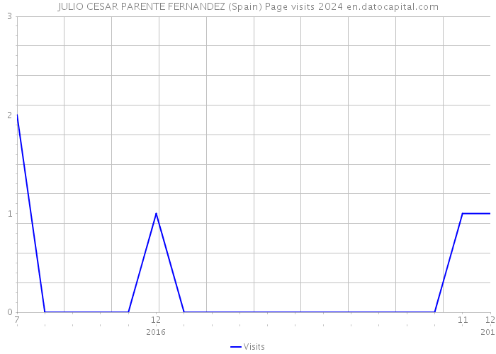 JULIO CESAR PARENTE FERNANDEZ (Spain) Page visits 2024 