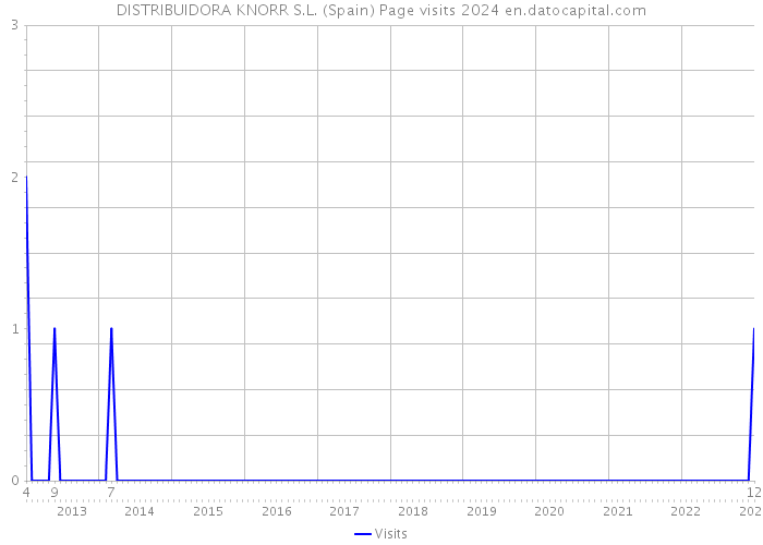 DISTRIBUIDORA KNORR S.L. (Spain) Page visits 2024 