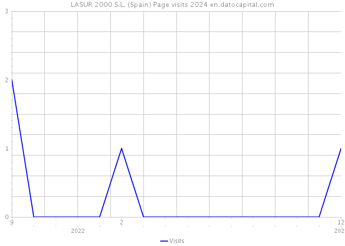 LASUR 2000 S.L. (Spain) Page visits 2024 
