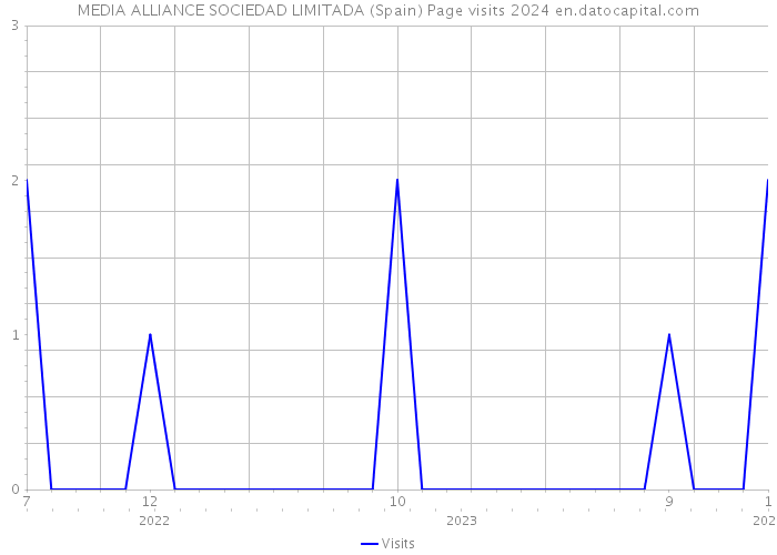 MEDIA ALLIANCE SOCIEDAD LIMITADA (Spain) Page visits 2024 
