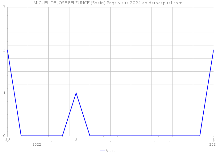 MIGUEL DE JOSE BELZUNCE (Spain) Page visits 2024 