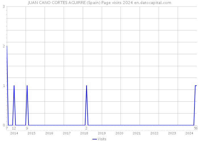 JUAN CANO CORTES AGUIRRE (Spain) Page visits 2024 