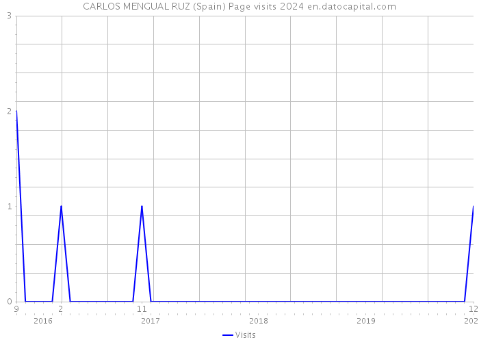 CARLOS MENGUAL RUZ (Spain) Page visits 2024 