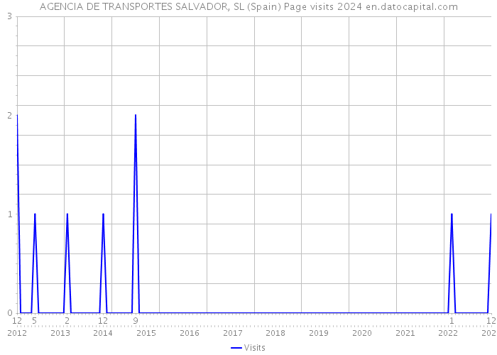 AGENCIA DE TRANSPORTES SALVADOR, SL (Spain) Page visits 2024 