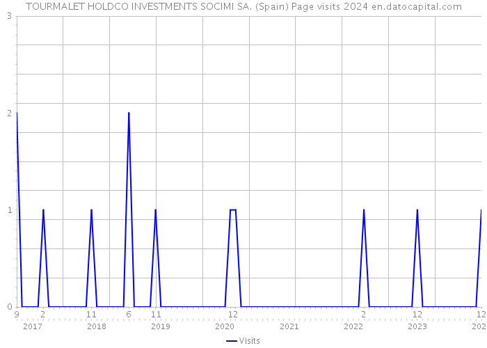 TOURMALET HOLDCO INVESTMENTS SOCIMI SA. (Spain) Page visits 2024 