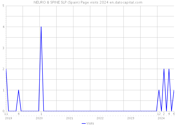 NEURO & SPINE SLP (Spain) Page visits 2024 