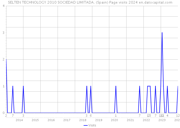 SELTEN TECHNOLOGY 2010 SOCIEDAD LIMITADA. (Spain) Page visits 2024 