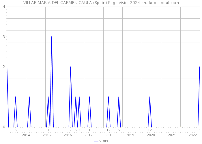 VILLAR MARIA DEL CARMEN CAULA (Spain) Page visits 2024 