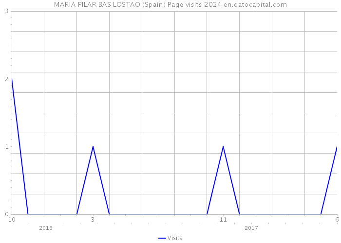 MARIA PILAR BAS LOSTAO (Spain) Page visits 2024 