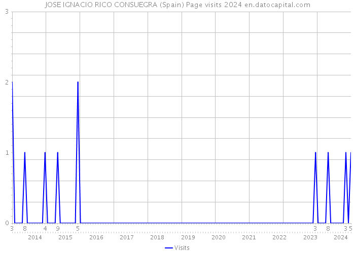 JOSE IGNACIO RICO CONSUEGRA (Spain) Page visits 2024 