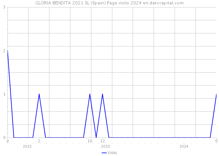GLORIA BENDITA 2021 SL (Spain) Page visits 2024 