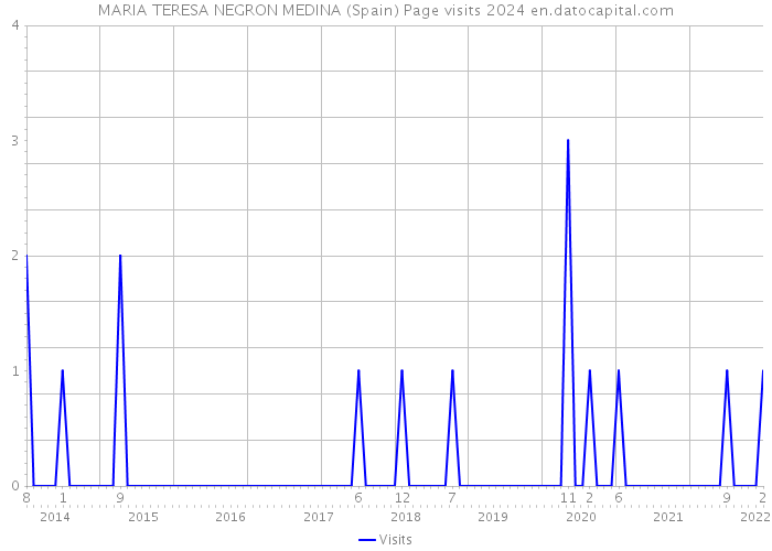 MARIA TERESA NEGRON MEDINA (Spain) Page visits 2024 