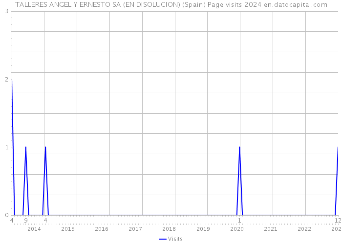 TALLERES ANGEL Y ERNESTO SA (EN DISOLUCION) (Spain) Page visits 2024 