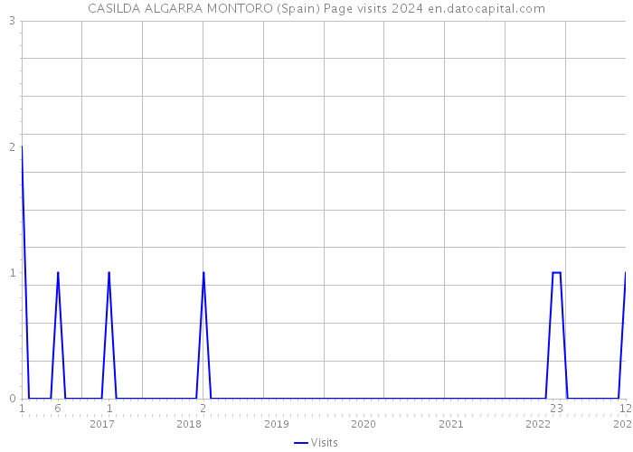 CASILDA ALGARRA MONTORO (Spain) Page visits 2024 