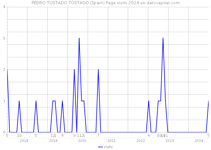 PEDRO TOSTADO TOSTADO (Spain) Page visits 2024 