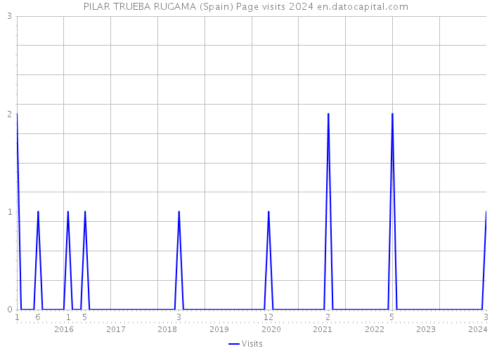 PILAR TRUEBA RUGAMA (Spain) Page visits 2024 