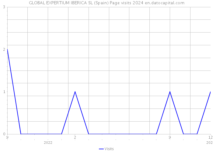 GLOBAL EXPERTIUM IBERICA SL (Spain) Page visits 2024 