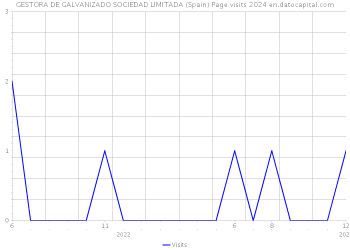 GESTORA DE GALVANIZADO SOCIEDAD LIMITADA (Spain) Page visits 2024 