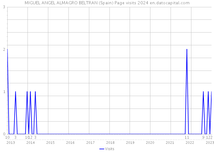 MIGUEL ANGEL ALMAGRO BELTRAN (Spain) Page visits 2024 