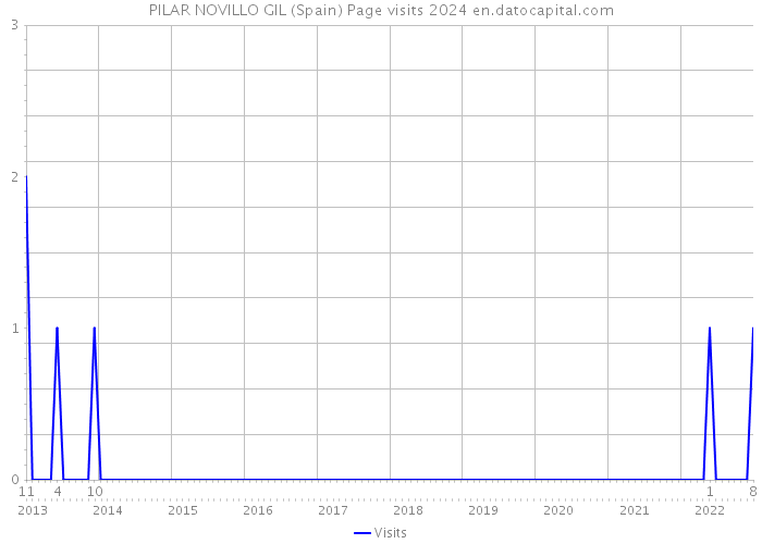 PILAR NOVILLO GIL (Spain) Page visits 2024 