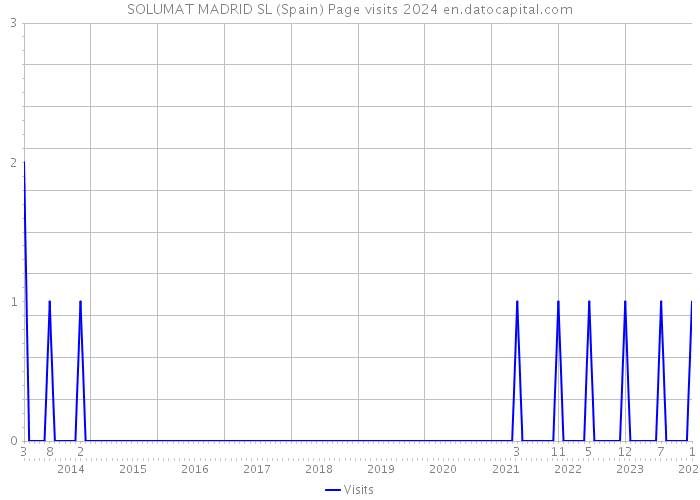 SOLUMAT MADRID SL (Spain) Page visits 2024 