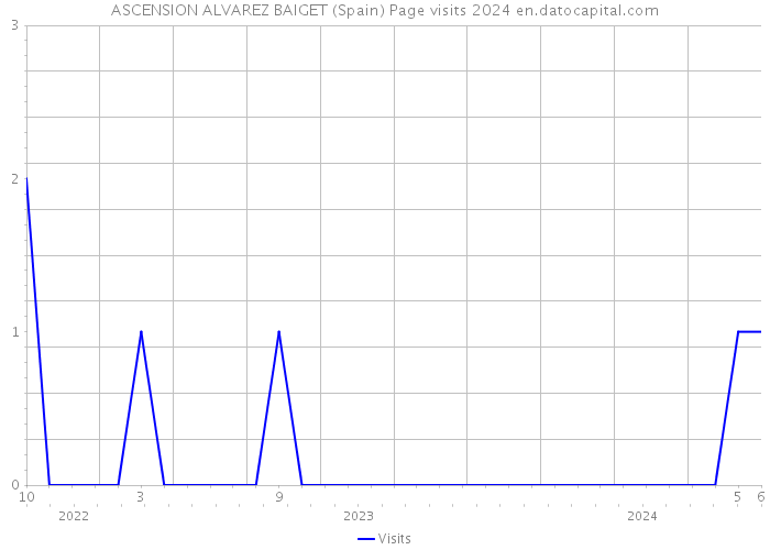 ASCENSION ALVAREZ BAIGET (Spain) Page visits 2024 