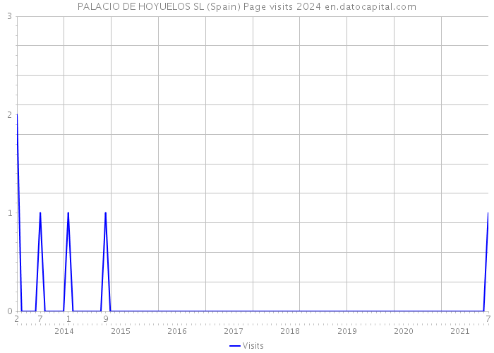 PALACIO DE HOYUELOS SL (Spain) Page visits 2024 