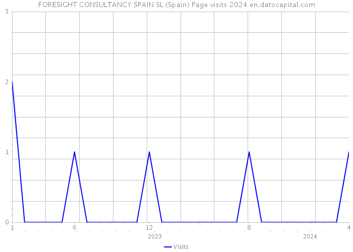 FORESIGHT CONSULTANCY SPAIN SL (Spain) Page visits 2024 