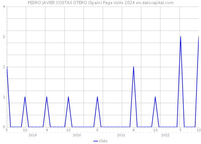 PEDRO JAVIER COSTAS OTERO (Spain) Page visits 2024 