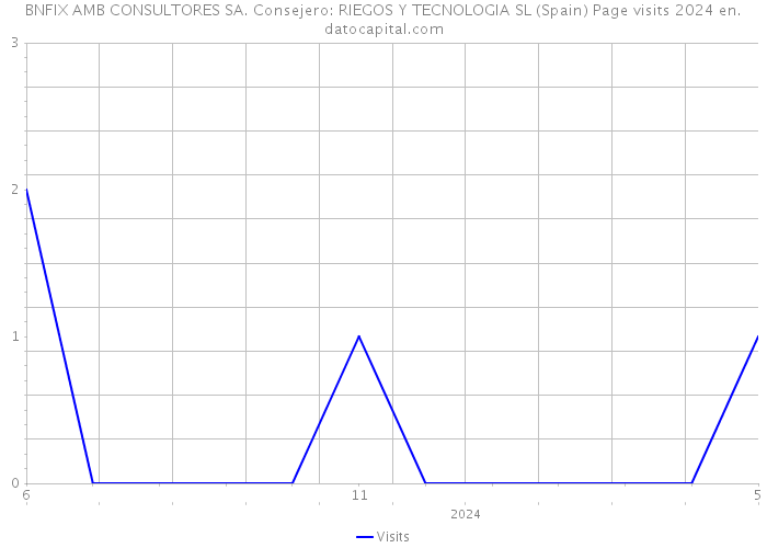 BNFIX AMB CONSULTORES SA. Consejero: RIEGOS Y TECNOLOGIA SL (Spain) Page visits 2024 