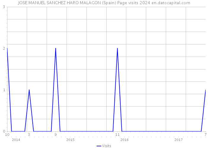 JOSE MANUEL SANCHEZ HARO MALAGON (Spain) Page visits 2024 