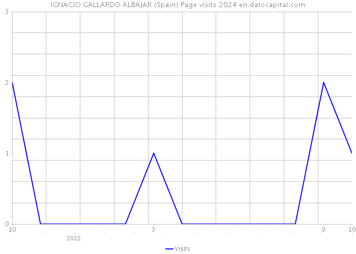 IGNACIO GALLARDO ALBAJAR (Spain) Page visits 2024 