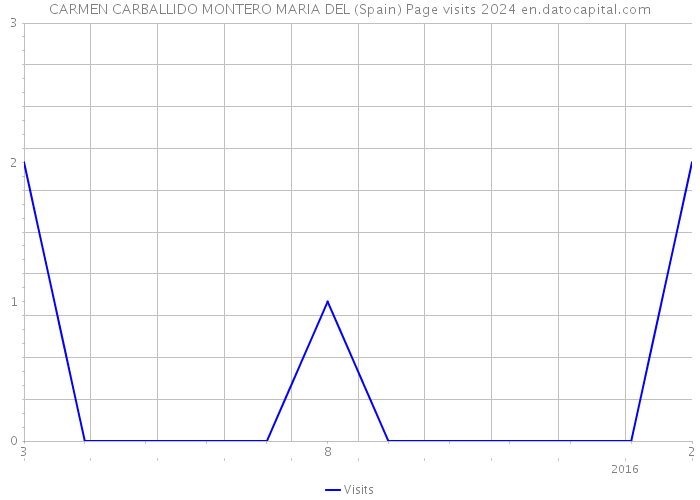 CARMEN CARBALLIDO MONTERO MARIA DEL (Spain) Page visits 2024 