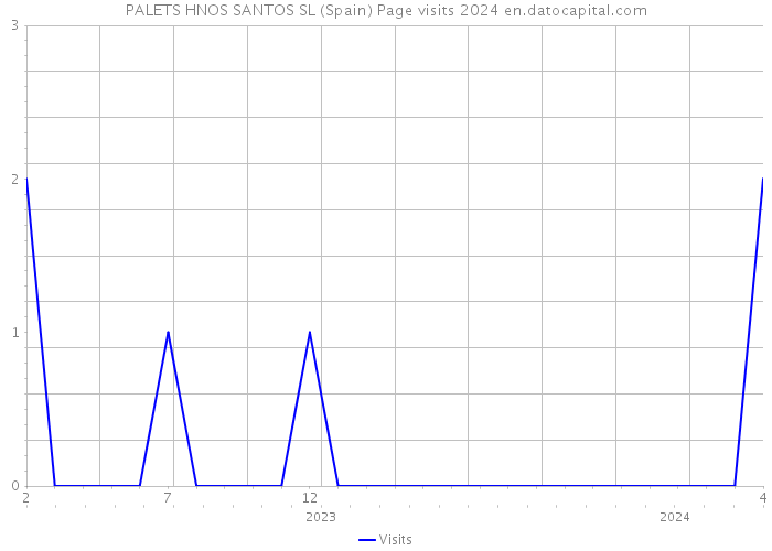 PALETS HNOS SANTOS SL (Spain) Page visits 2024 