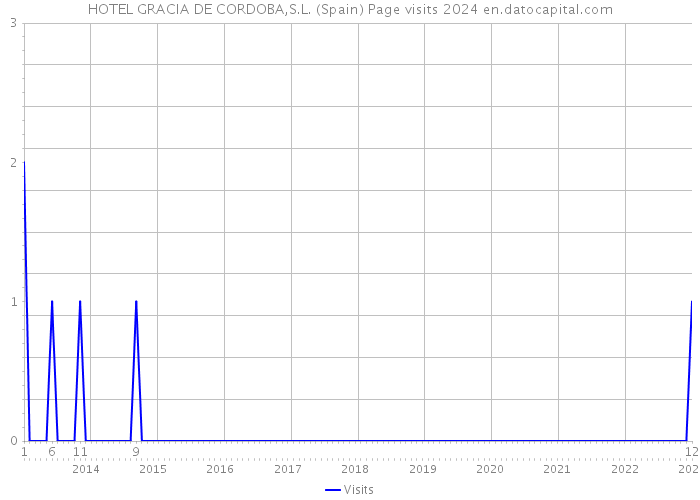 HOTEL GRACIA DE CORDOBA,S.L. (Spain) Page visits 2024 