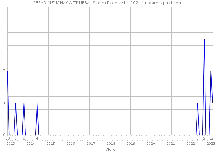 CESAR MENCHACA TRUEBA (Spain) Page visits 2024 